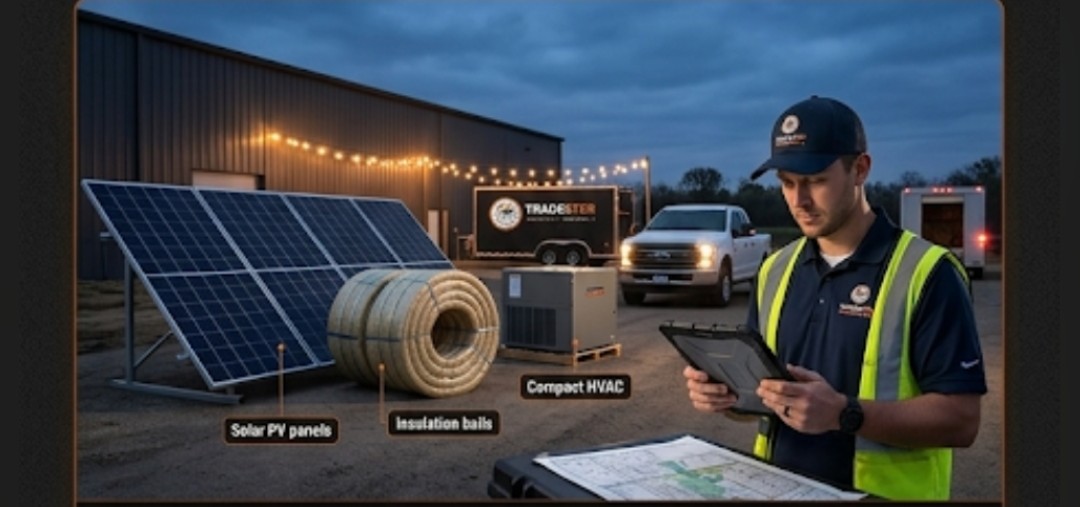 Rooftop Photovoltaic Solar Panel Array Installation